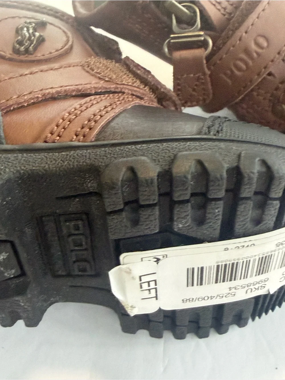 Polo Ralph Lauren Toddler Boys Sz 4 Leather Duck Boots Cold Weather NWT